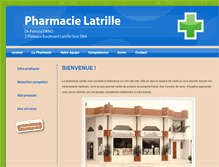 Tablet Screenshot of pharmacie-latrille.com